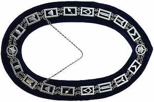 Masonic Master Mason Blue Lodge Apron Set With Radiant G & Chain Collar Masonic Regalia Gauntlets - Product Image 6