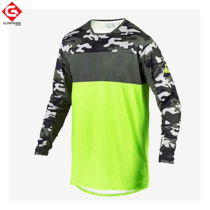 Chemise de maillot de moto de course à séchage rapide de haute qualité, conception de logo personnalisé, impression par sublimation, vêtements de sport de style moto - Product Image 3