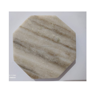Sous-verres en marbre hexagonal de couleur naturelle pour accessoires de maison et de cuisine à prix raisonnable par les fournisseurs indiens - Product Image 1