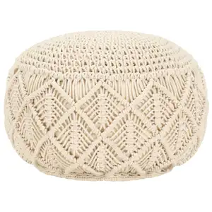 Macrame pouf กลางแจ้งสำหรับงานปาร์ตี้และงานแต่งงานมีหลายขนาดจากทั่วโลก