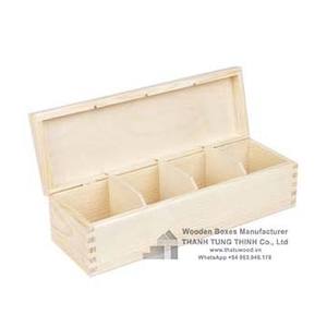 Caja de té de madera hecha a mano, elegante, de alta calidad, WhatsApp + 84 937 545 579 - Product Image 2