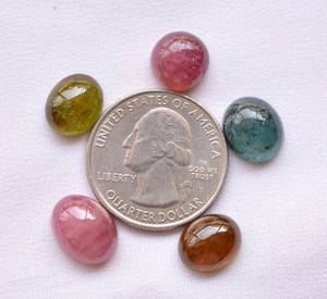 <strong>Multi</strong> <strong>Color</strong> Tourmaline <strong>Gemstone</strong> High Quality <strong>Multi</strong> <strong>Color</strong> Tourmaline Custom <strong>Shape</strong> and Size Cabochon Loose Calibrated <strong>Gemstone</strong> - Product Image 1