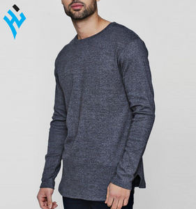 Camiseta de manga larga con cuello redondo para hombre, ropa deportiva ajustada para gimnasio, novedad - Product Image 4