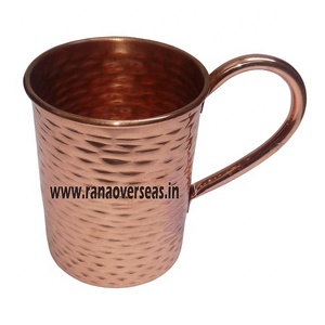 Tasse de Mule de moscou martelée en cuivre pur pour la maison, le Bar, l'hôtel, le Restaurant et le café - Product Image 2