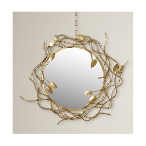 Conception de feuille or antique miroir mural - Product Image 4