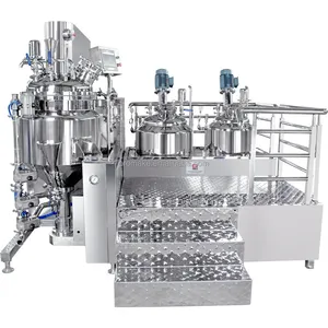 Vacuum Mixer 10L To 2000L Mixing Equipment Cosmetic Body Cream Mixing Machine Shampoo Mixer Vacuum Emulsifying Mixer