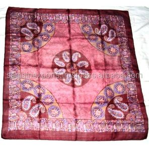 Écharpes carrées en soie de qualité supérieure, imprimé batik, sophistiquées, pour femmes, best-seller de la mode féminine - Product Image 2