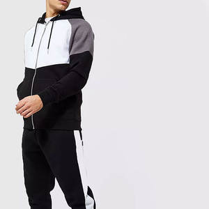 Ropa deportiva para hombre, chándal cálido con cremallera completa, conjunto deportivo, chándal informal para el sudor - Product Image 2