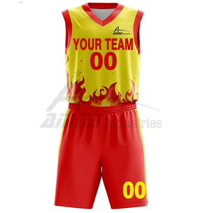 2020 ชุดกีฬาเยาวชนผู้ชาย 100% ชุดบาสเก็ตบอลโพลีเอสเตอร์ - Product Image 3