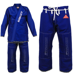 Uniformes de Judo Kimono Gi para Hombre, Mujer y Niño, Color Blanco y Azul con Cinturón, 100% Algodón - Product Image 1