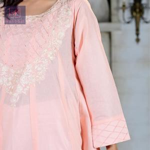 <span class=keywords><strong>2025</strong></span> Mùa Hè Bộ Sưu Tập Ấn Độ Pakistan Phong Cách Bông Kurtis Thiết Kế Hiện Đại Áo Dài Cho Đảng Mặc Handmade Kỹ Thuật - Product Image 5