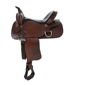 Fabricant de selle de cheval pour adultes, en cuir marron, Premium, ste, baril, course au Pakistan, vente en gros, - Product Image 1