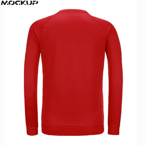 Sweat-shirts en molleton de coton à col rond personnalisés, lourds, unis, teints, OEM, pull-over personnalisé - Product Image 2