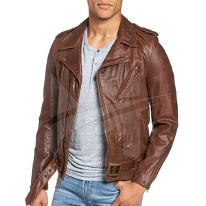 Chaqueta de Motocicleta Casual para Hombre, de Cuero PU, Diseño Clásico con Cierre, Cuello Alto, Impermeable, Servicio OEM para la Temporada de Invierno - Product Image 5