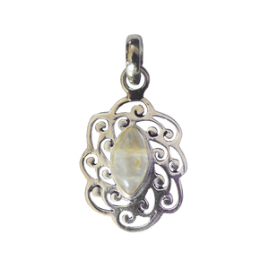 Venta al por Mayor de los Mejores Colgantes de Plata de Ley 925 Estilo Hip Hop con Piedras Preciosas, Patrones de Corazón y Cruz con Diamantes - Product Image 1