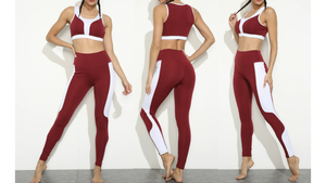 Conjuntos Deportivos de 7 Piezas para Mujer, Secado Rápido, Top de Yoga, Leggings, Espalda Descubierta, Conjuntos de Gimnasio Ajustados para Correr, 200 - Product Image 6