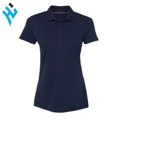 เสื้อโปโลสำหรับผู้หญิงผ้านิ่มปักลายผ้าคอตตอนสีล้วนแห้งเร็วพร้อมกระดุมดีไซน์ใหม่สำหรับ2025 - Product Image 3