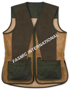 Gilet de tir d'argile avec poches à cartouche de balle Gilet de tir en argile en maille arrière avec logo personnalisé - Product Image 2