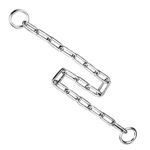 Cadena de estrangulamiento de eslabones rectos de alta calidad, venta al por mayor, Collar de cadena de entrenamiento para perros para mascotas - Product Image 4