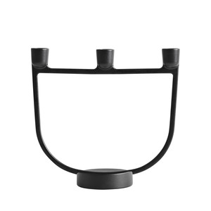 <b>Brass</b> Menorah 7 Light Mat <b>Brass</b> Candle <b>Holder</b> for Decoration European Home Decoration 7 Light Menorah Tabletop Decorative - Product Image 2