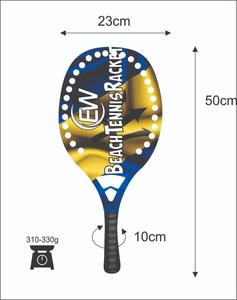 Raquettes de beach tennis sur mesure, raquettes de padel, face en fibre de carbone et verre, poignée en fibre de carbone, poids 320-340g, votre logo, couleur. - Product Image 4