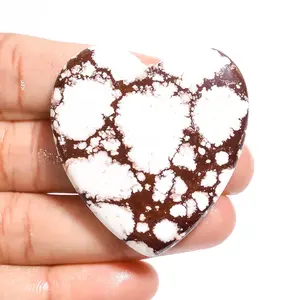 Fantasia a forma di cuore 100% cristalli naturali pietre preziose sciolte cavallo selvaggio Magnesite Genuine gemme sciolte & pietra a prezzi all'ingrosso OEM