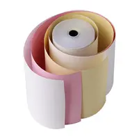 Carbonless कॉपी कागज रोल 3x3 इंच 2plys राष्ट्रीय राजधानी क्षेत्र कागज