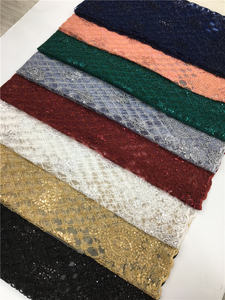 Lentejuelas de encaje nigeriano con cable <span class=keywords><strong>2021</strong></span> tela de encaje de lentejuelas de perlas pesadas nupciales telas de encaje de terciopelo con lentejuelas 2019 - Product Image 5