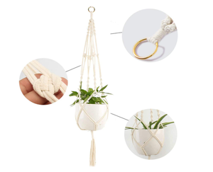 Tapisserie murale en macramé, tapisserie suspendue à la maison, porte-plante - Product Image 3