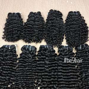 Prix de gros sur l'extension de cheveux vietnamiens Remy à double trame à la machine tissage de cheveux vierges profondément bouclés teints - Product Image 6