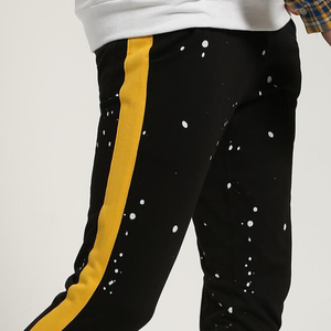 Pantalon de sport pour hommes, 80% coton 20% polyester, logo personnalisé, survêtement de gymnastique, de jogging - Product Image 2