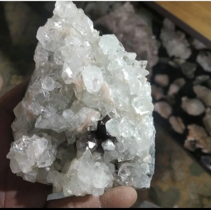 Melhor qualidade natural apophyllite cristal minerais atacado cluster para venda