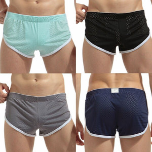 Boxers pour hommes personnalisés 2022 en gros, avec logo sur la ceinture, imprimé cachemire, en Spandex et Polyester, grandes tailles - Product Image 4