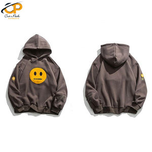 Sudadera con capucha unisex, ropa de calle de alta calidad, con botón bordado personalizado, toalla, nueva - Product Image 3