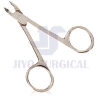 Ensemble professionnel de pinces à cuticules pour ongles en titane de haute qualité Logo privé personnalisé Meilleur vendeur Ciseaux de beauté à lame droite