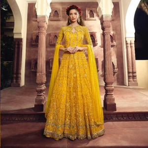 Fabuleux Salwar Kameez costume Dupatta indien et pakistanais femmes portent broderie pierre travail soie Net en gros bas prix - Product Image 1