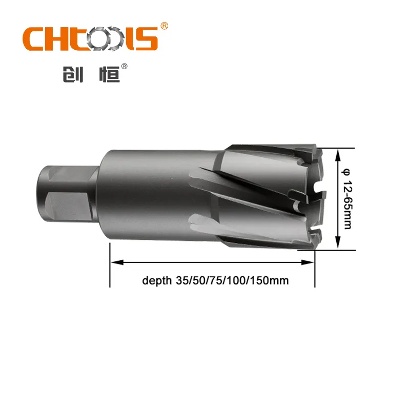 Março expo chtools ponta de carboneto 22mm magnética núcleo broca para perfuração de metal