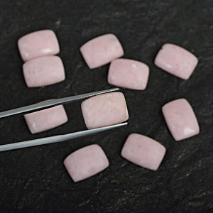 Ópalo Rosa Natural 3A, Cabujón Rectangular Grande, Parte Posterior Plana, Gema Calibrada, Venta al por Mayor, Ideal para Joyería - Product Image 3