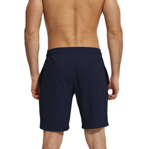 Pantalones cortos de gimnasio para hombre de alta calidad, transpirable, de algodón/poliéster, con cordón, ropa de Fitness, estilo informal negro liso, gran oferta de fábrica - Product Image 2