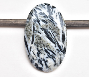 Natural Hornblende Cabochon High Quality Hornblende Gemstone Cabochon For Jewellery Making handmade Gemstone Hornblende Necklace - Product Image 1