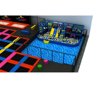 Attrezzatura per Parco Trampolini al Coperto per Adulti, Giochi di Calcio con Salto e Rimbalzo, Parco Giochi Interno >3 Anni - Product Image 5