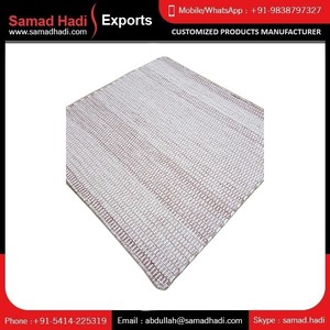 Handmade Indian Recycled Jute Modern Outdoor Flat Weave Non-Slip PET Friendly Medium Pile Prayer Carpets Rugs Best Price Sale - Product Image 5