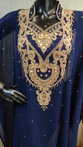 Abaya de estilo Dubái para mujer, ropa embellecedora, farasha, abaya, jalabiya, abaya larga con cuentas de piedra, para fiesta, boda, nueva - Product Image 6