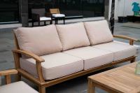 Meilleur Fauteuil d'extérieur minimaliste en bois avec coussin pour hôtel et appartement