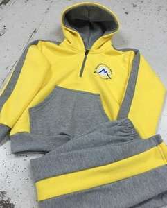 Chándal estampado de invierno para adultos de estilo alto 2022 con logotipo personalizado raya lateral de talla grande de alta calidad para deportes - Product Image 3