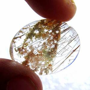 Pierres précieuses naturelles en vrac de haute qualité jardin Lodolite Quartz Cabochon lisse plaine forme ovale bonne valeur prix par carat pour - Product Image 5