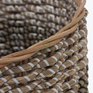 Panier de rangement en herbe de mer au design unique pour la maison et la blanchisserie des enfants - Product Image 5