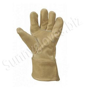 ถุงมือเชื่อมอาร์กอน,ถุงมือหนังวัวแยกถุงมือป้องกันความร้อนสำหรับงานก่อสร้างทำงานเป็นเวลานาน - Product Image 4