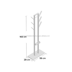 Porte-manteau et porte-parapluie 2-en-1 moderne, artisanat métallique fait main par un fabricant en gros - Product Image 5