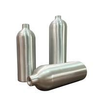 Cilindro de CO2 de Aluminio DCEC DC-A20 de Alta Presión, 0.8L 20OZ, para Acuario, Sin Válvula, Certificado TPED ISO7866